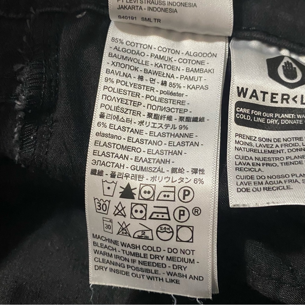Levi’s 30 Black Mile High Super Skinny Jeans - Picture 12 of 13